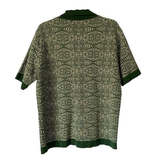 Far Afield Zigger Tribal Green Cream Cardigan Sweater size medium - Picture 5 of 8